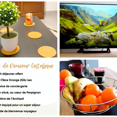 Sejour Avec Petit-dejeuner A La Demande A 20 Minutes De L'espagne A La Douceur Catalane Апартаменты Перпиньан